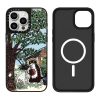 Yeonju 聯名小黑貓韓國文創插畫手機殼 適用 iPhone12-18系列