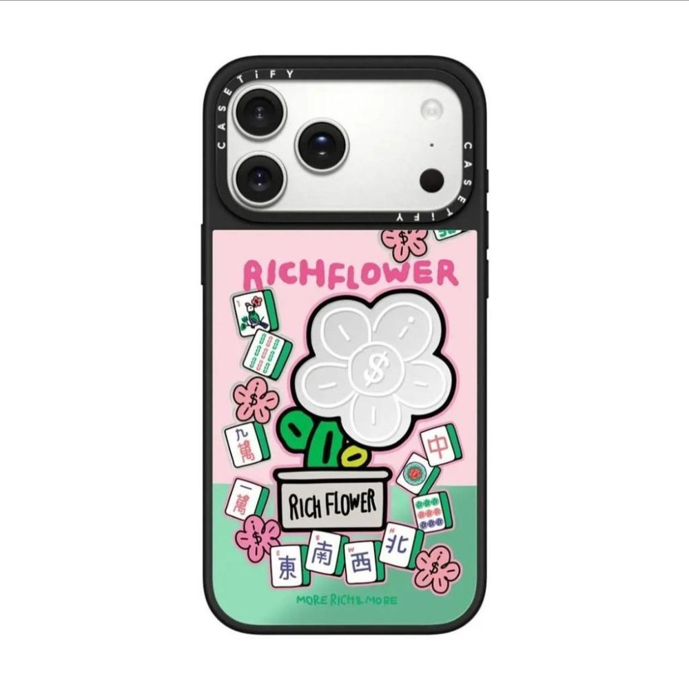 RICH FLOWER 聯名系列手機殼有錢花藝術家系列 適用iPhone12-18系列