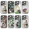 Yeonju 聯名小黑貓韓國文創插畫手機殼 適用 iPhone12-18系列