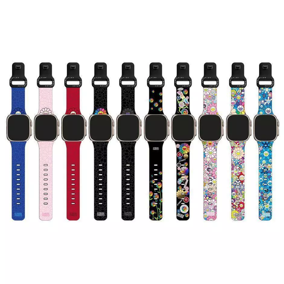 聯名村上隆太陽花 適用 Apple Watch Ultra S2-S10