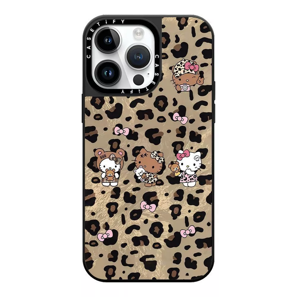 聯名辣妹豹紋凱蒂貓 適用 iPhone12-18系列