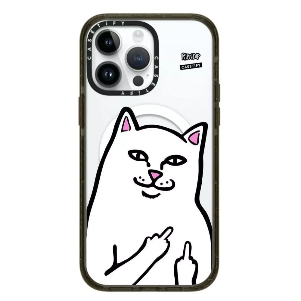 叛逆中指貓 適用 iPhone12-18系列