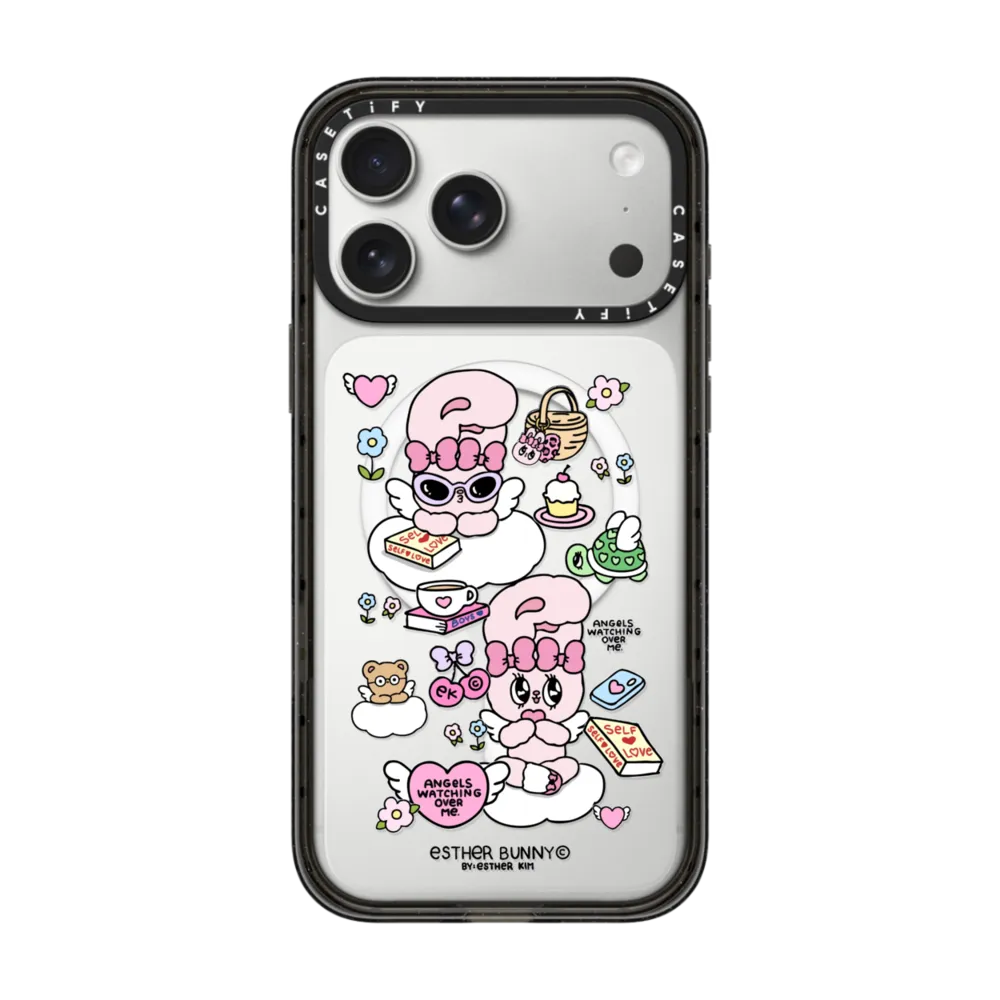 Esther Bunny Chill Cloud Stickers Phone Case