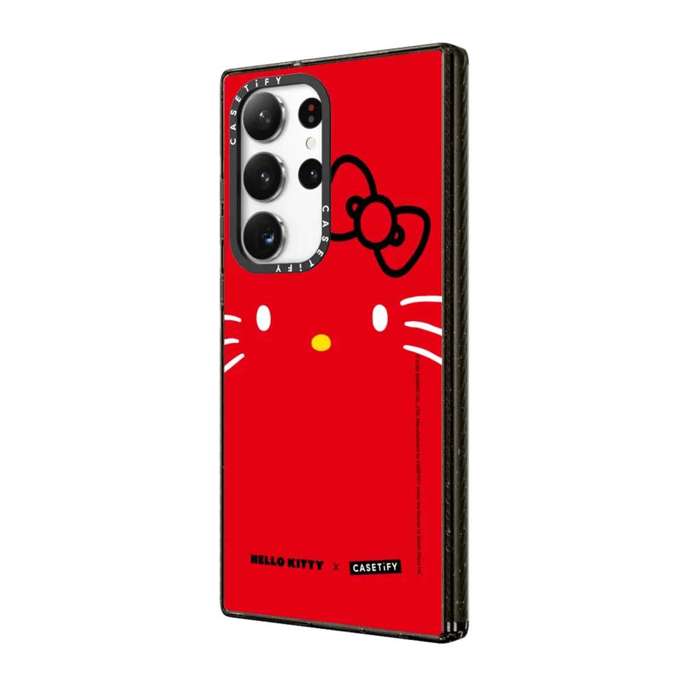 Hello Kitty（凱蒂貓）｜Hello Kitty Face Red Case｜三星手機殼