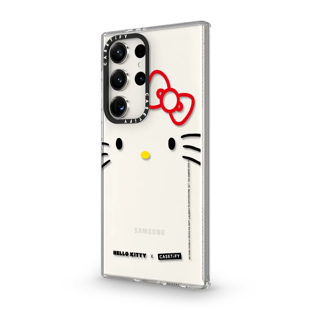Hello Kitty（凱蒂貓）｜Hello Kitty Face Clear Case｜三星手機殼