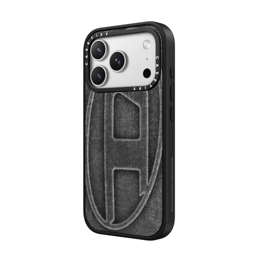 Black Denim Oval D Case｜手機殼