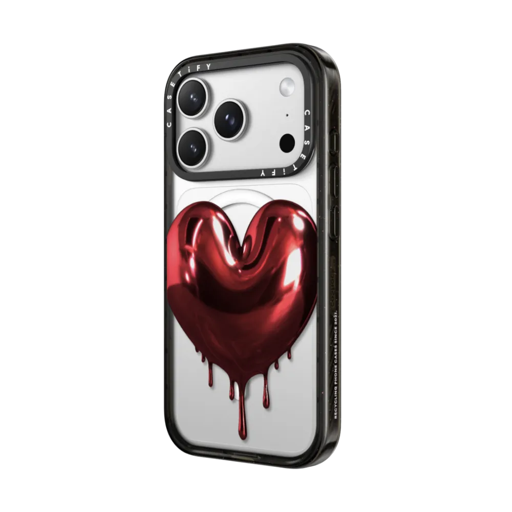 精選圖案系列｜Red Metallic Heart｜手機殼