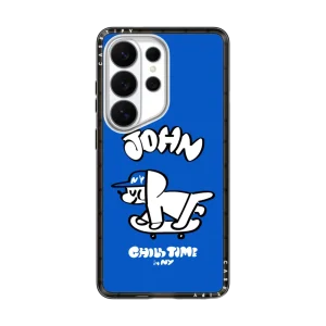 Chill Time in NY (Skateboard) - Blue｜三星手機殼