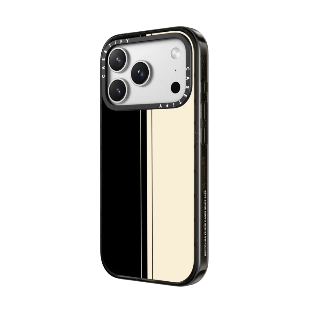 stripes black and beige｜手機殼