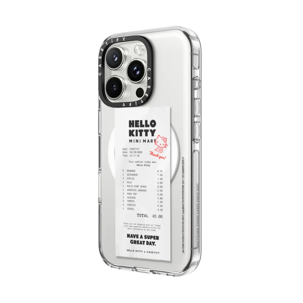 Hello Kitty（凱蒂貓）｜Hello Kitty Minimart Receipt Case｜手機殼