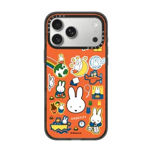 米飛兔 Miffy Postage Collage Sticker Case (Bruna Red)｜手機殼