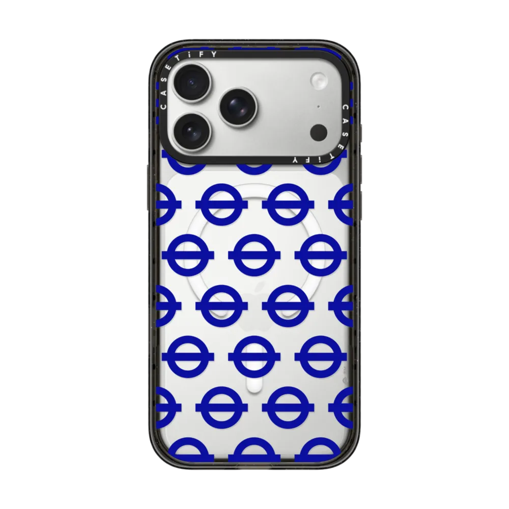 Tube Line Roundels Pattern Phone Case - Blue Edition｜手機殼