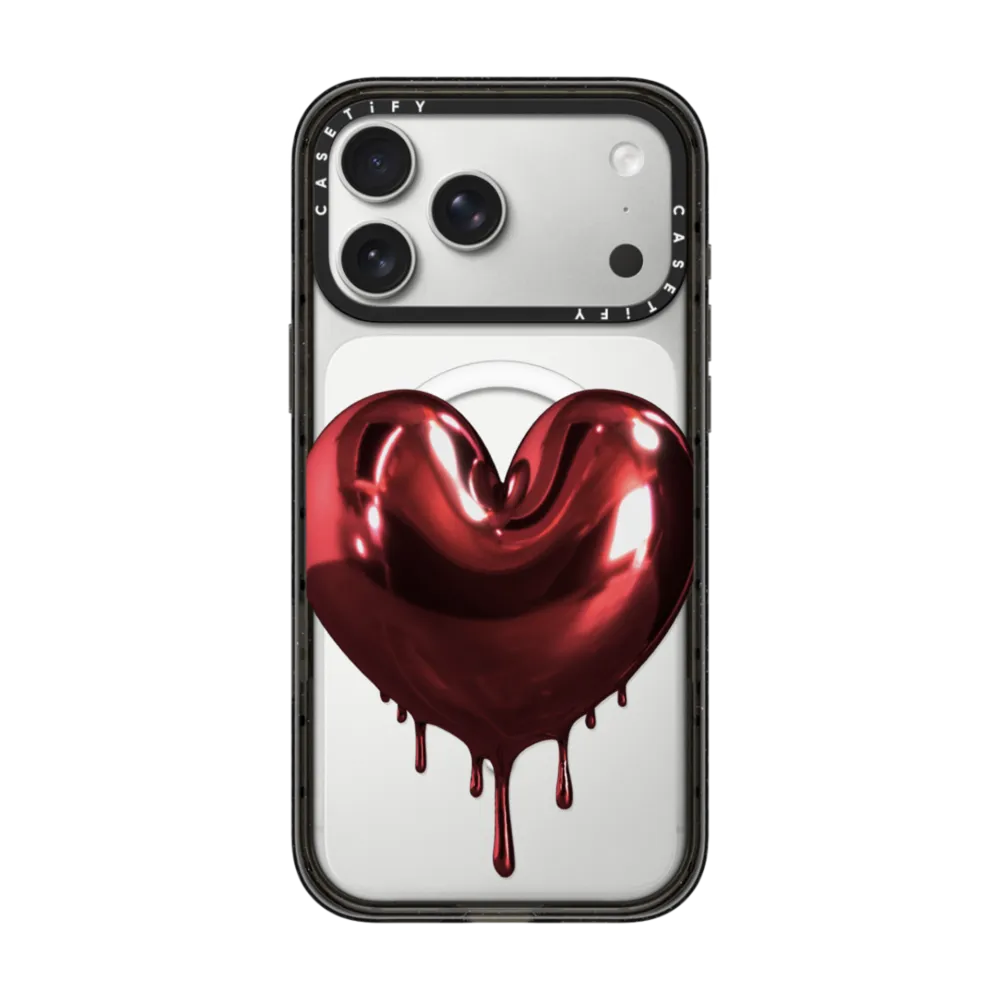 精選圖案系列｜Red Metallic Heart｜手機殼
