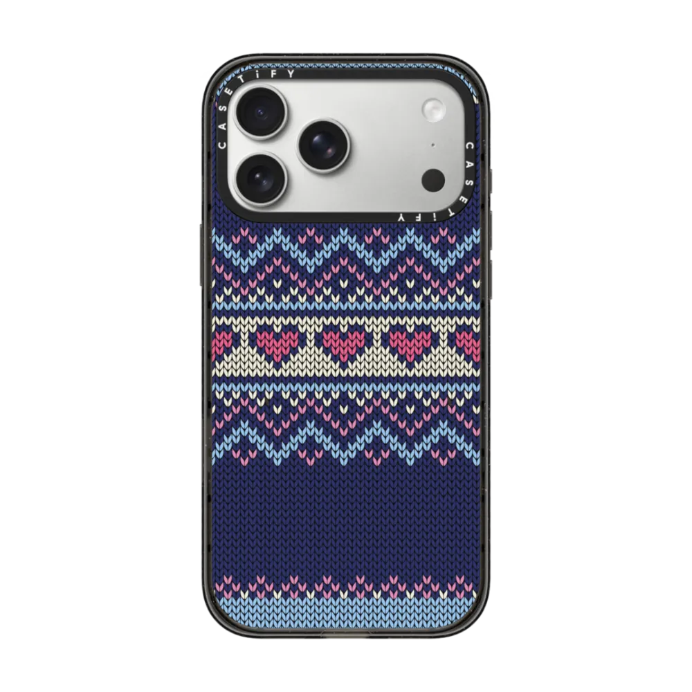 Blue Fair Isle Sweater｜手機殼