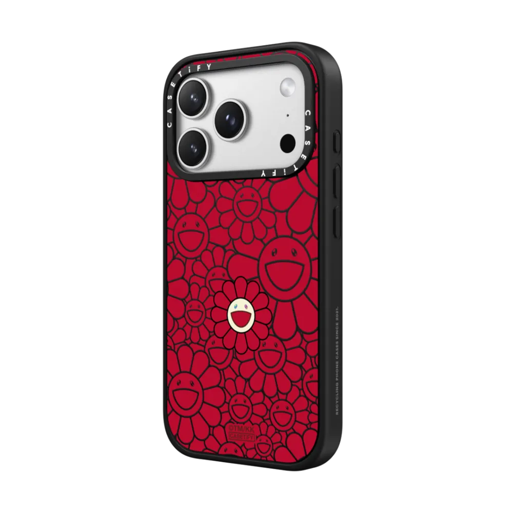 村上隆 SUPERFLAT FLOWER PHONE CASE (RED)｜手機殼