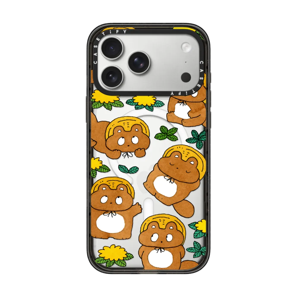 Tanuki & flower｜手機殼
