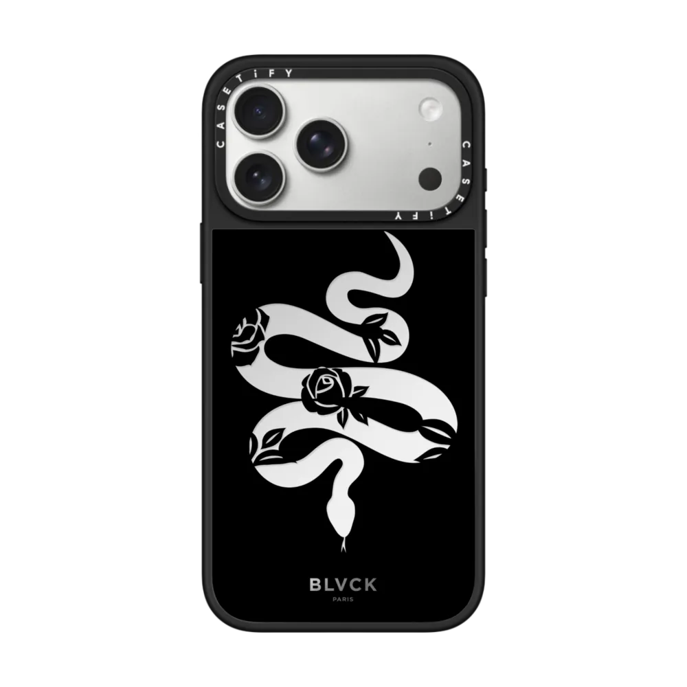 BLVCK Floral Snake Case - Black｜手機殼