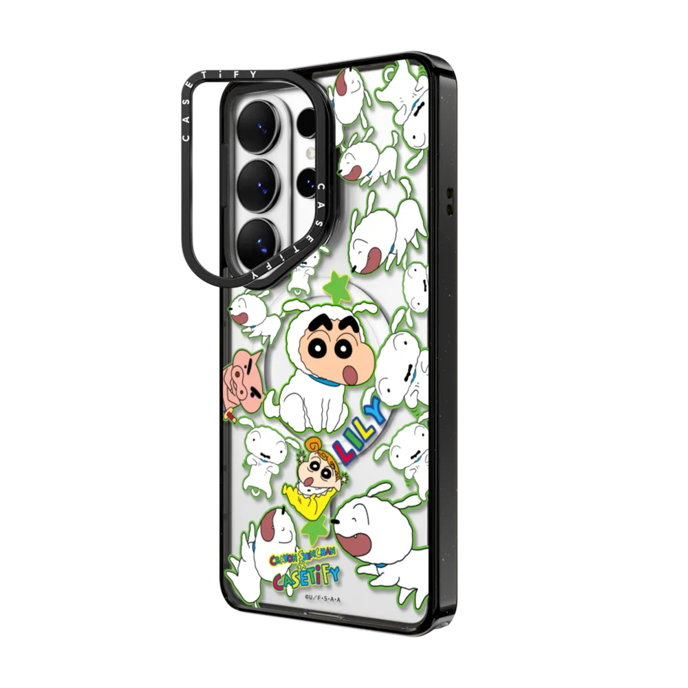 蠟筆小新｜Crayon Shinchan Sticker Custom Case (Shiro)｜三星手機殼