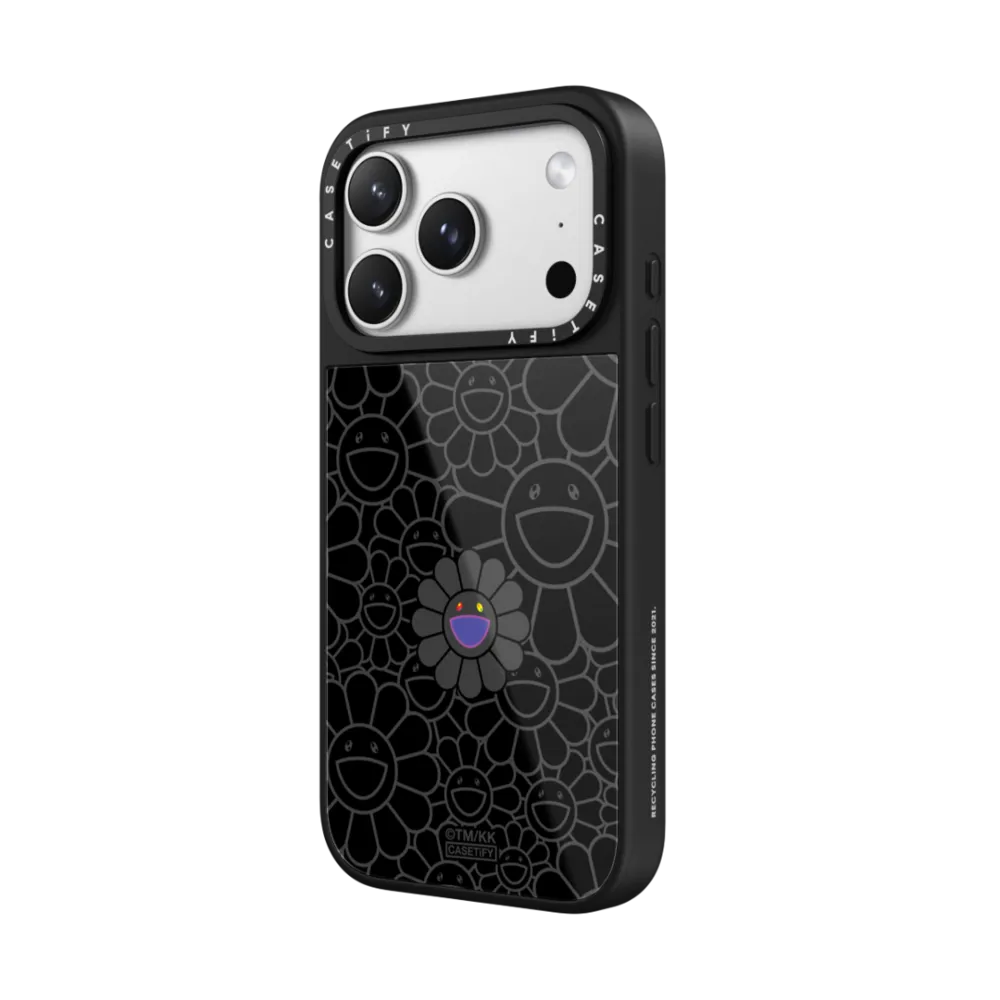 村上隆｜SUPERFLAT FLOWER PHONE CASE (BLACK)（晶釉款）｜手機殼