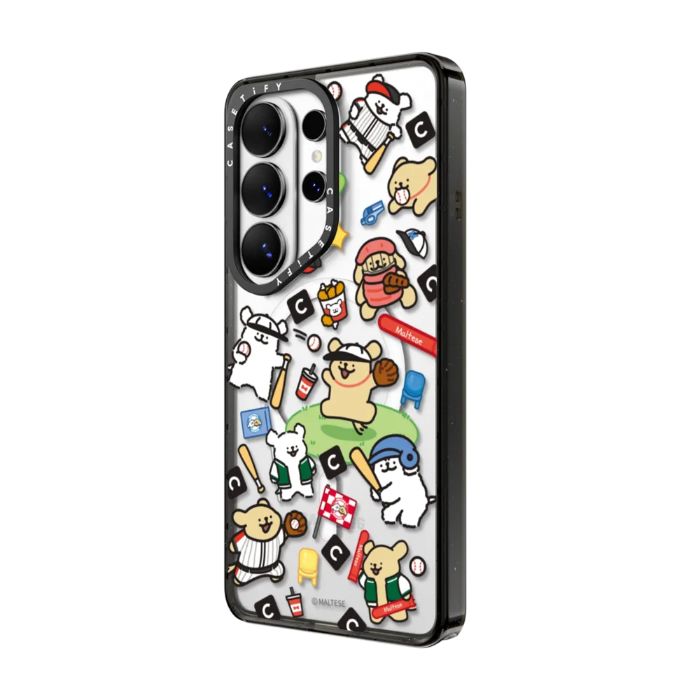 Maltese Baseball Sticker Case｜三星手機殼
