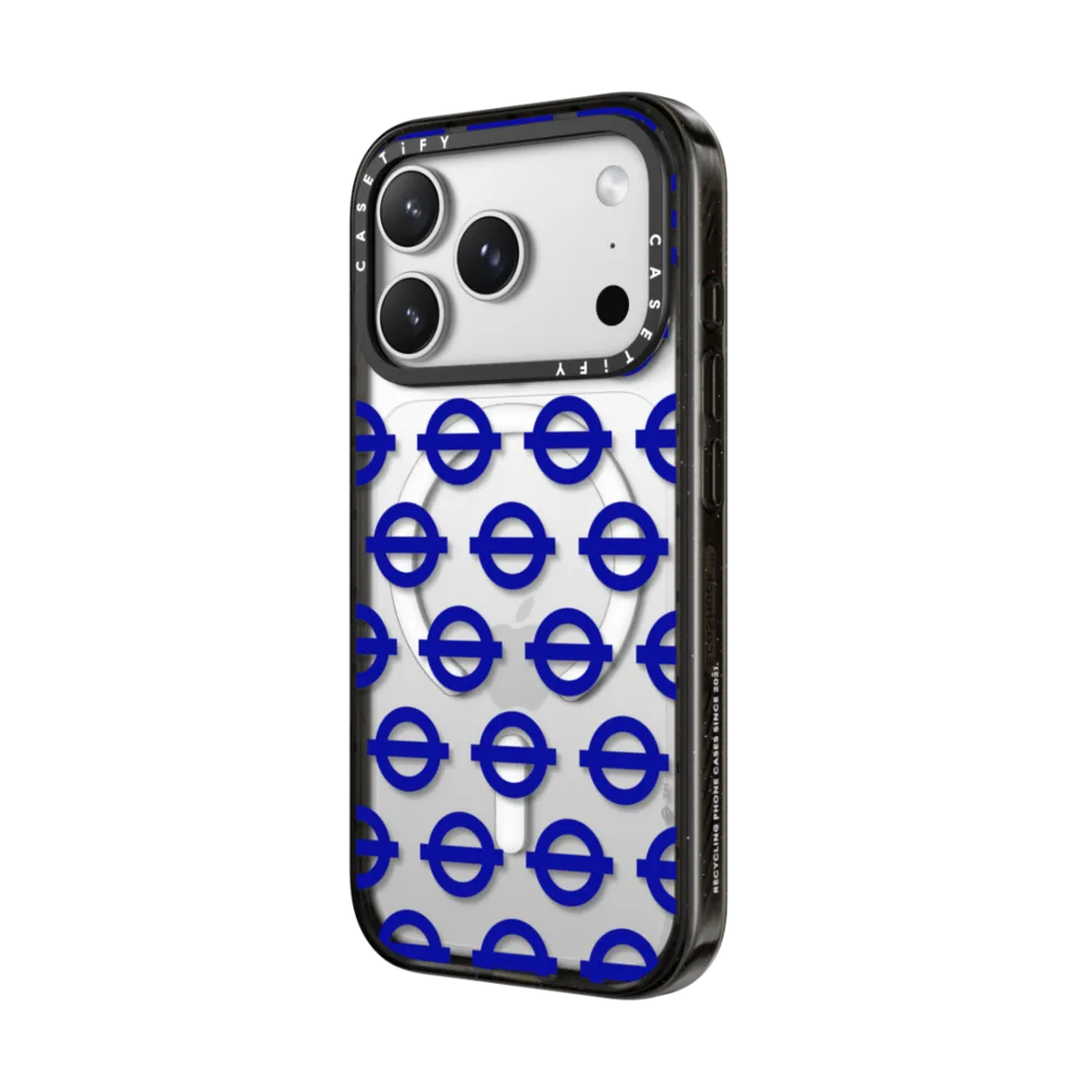 Tube Line Roundels Pattern Phone Case - Blue Edition｜手機殼