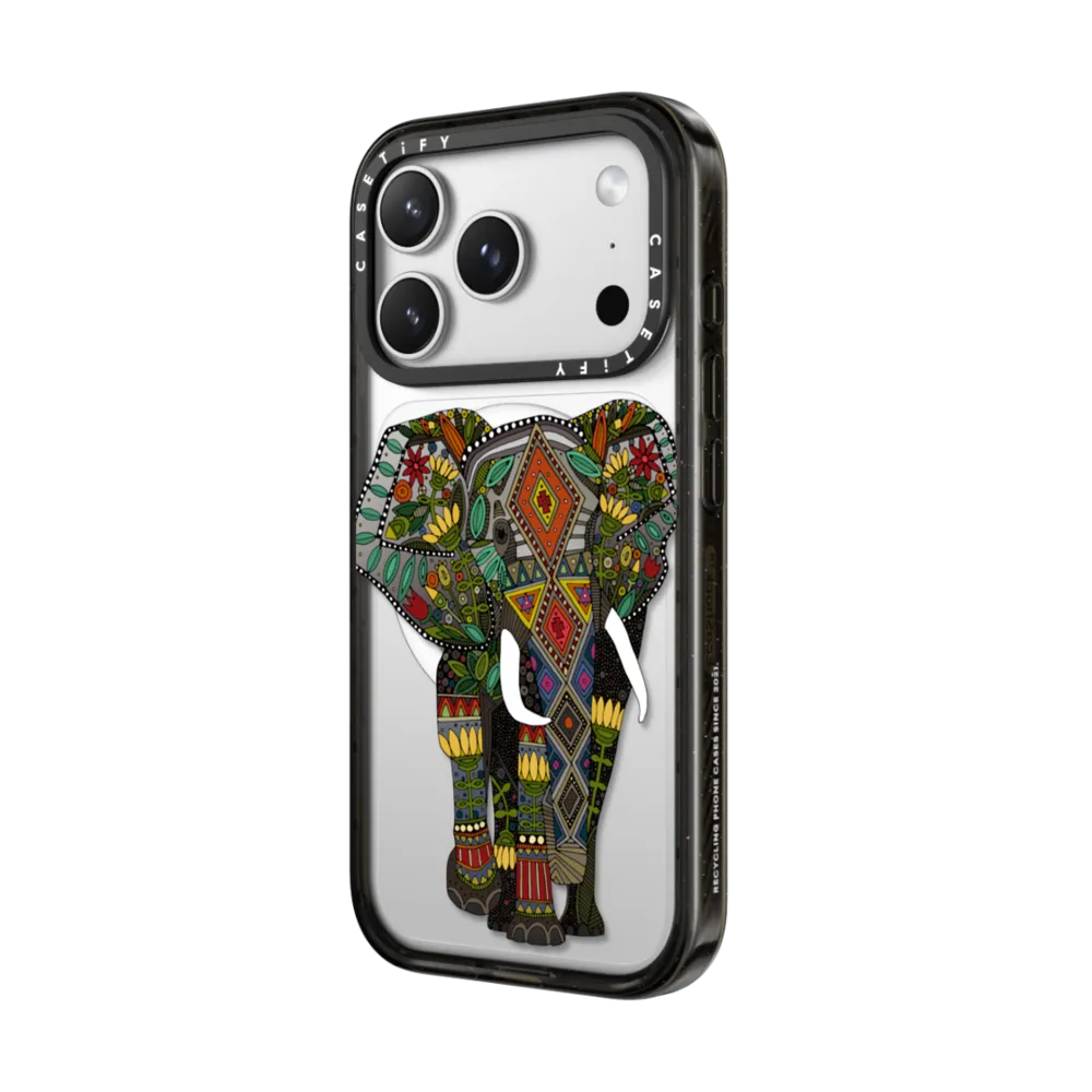 floral elephant transparent｜手機殼