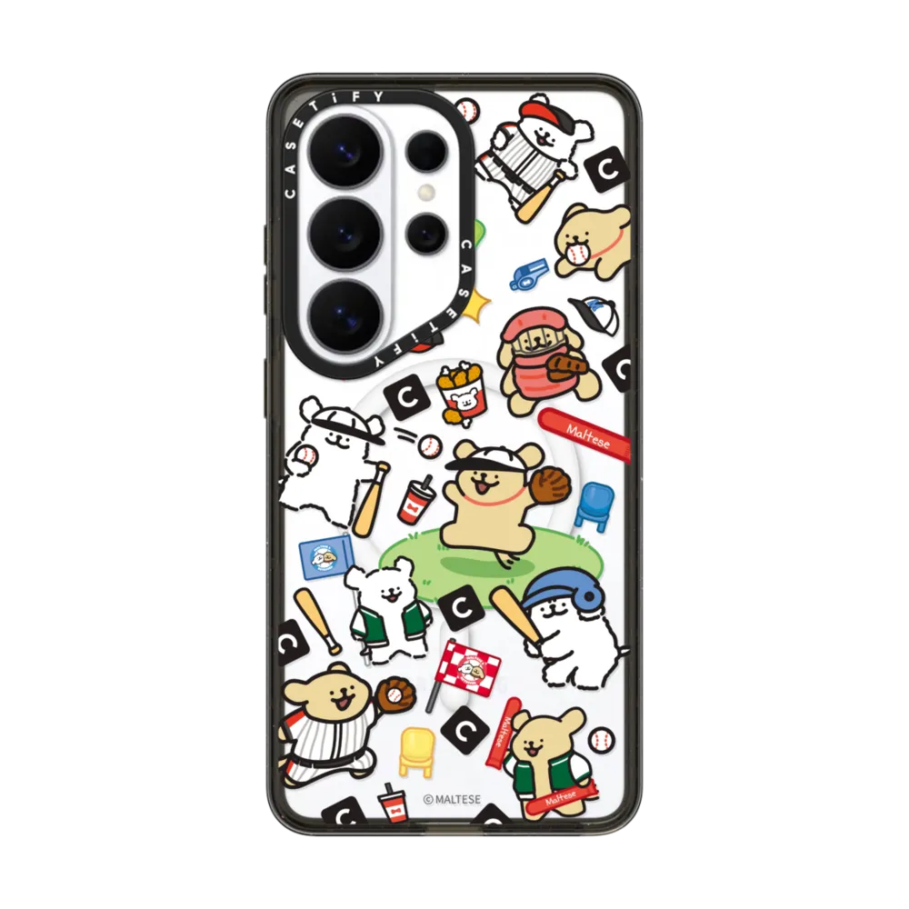 Maltese Baseball Sticker Case｜三星手機殼
