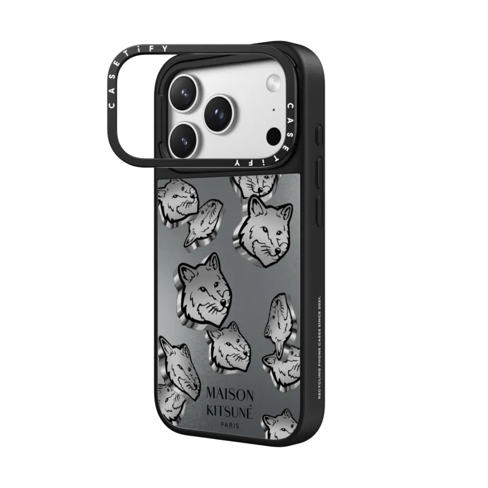 Maison Kitsuné Silver Case｜手機殼