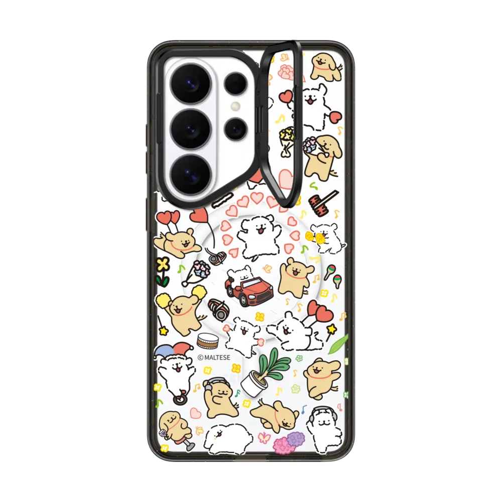 線條小狗｜Maltese Stickermania Case｜三星手機殼