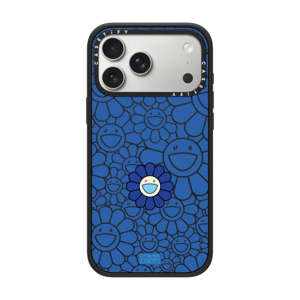 村上隆 SUPERFLAT FLOWER PHONE CASE (BLUE)