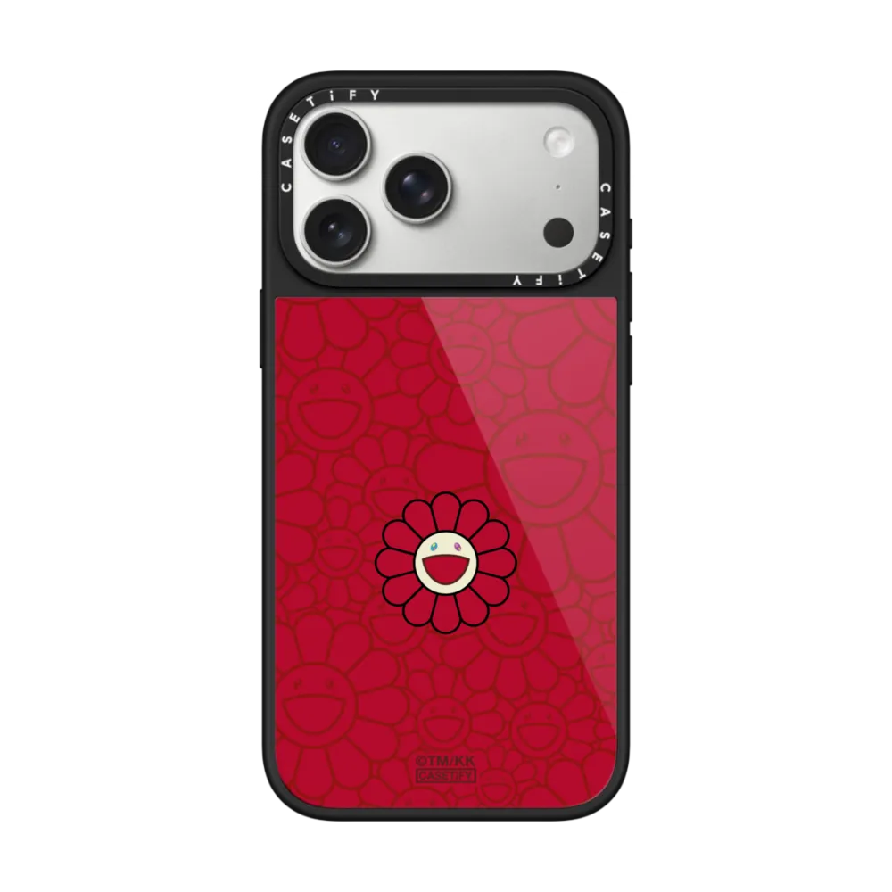村上隆｜SUPERFLAT FLOWER PHONE CASE (RED)（晶釉款）