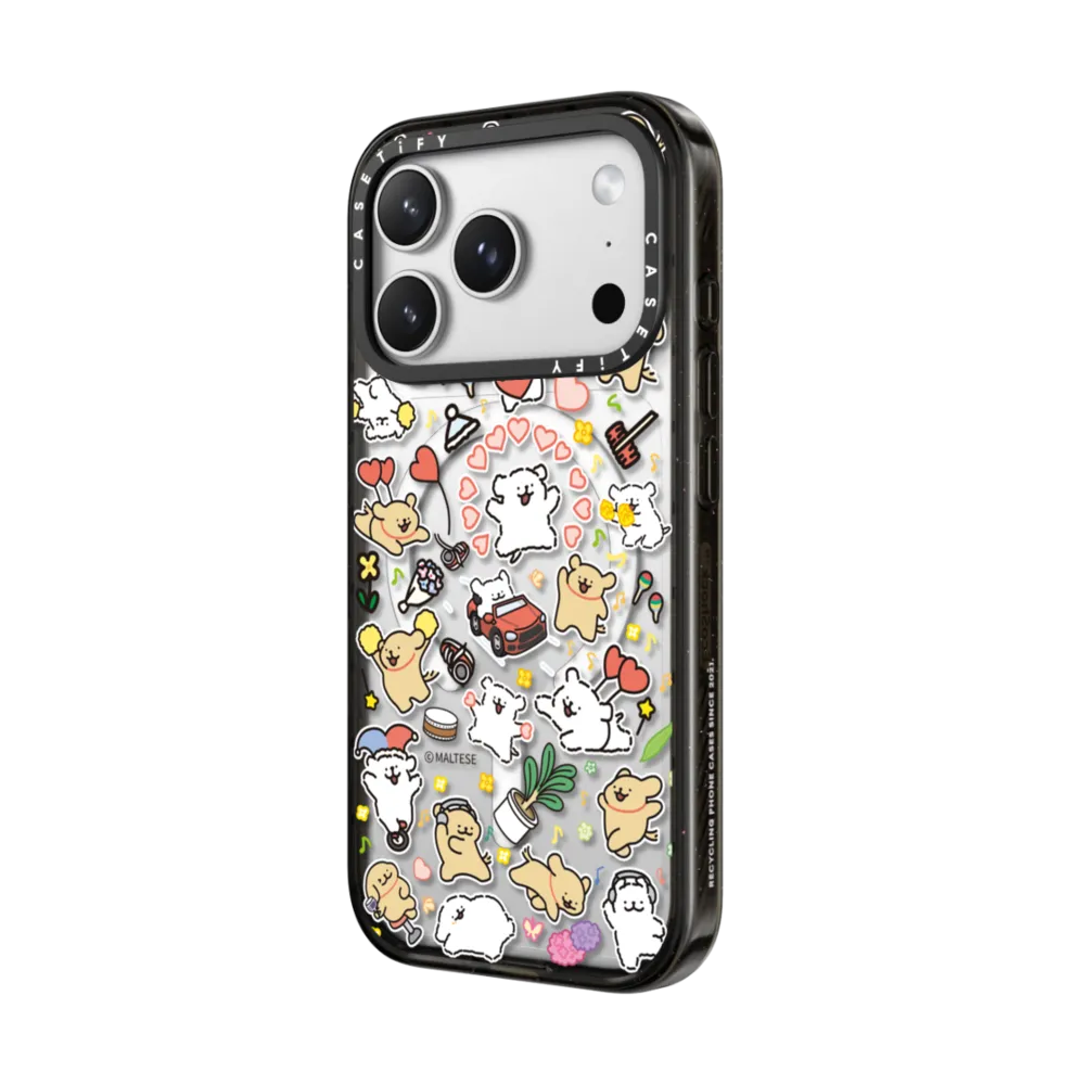 線條小狗 Maltese Stickermania Case｜手機殼