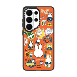 Miffy Postage Collage Sticker Case (Bruna Red)｜三星手機殼