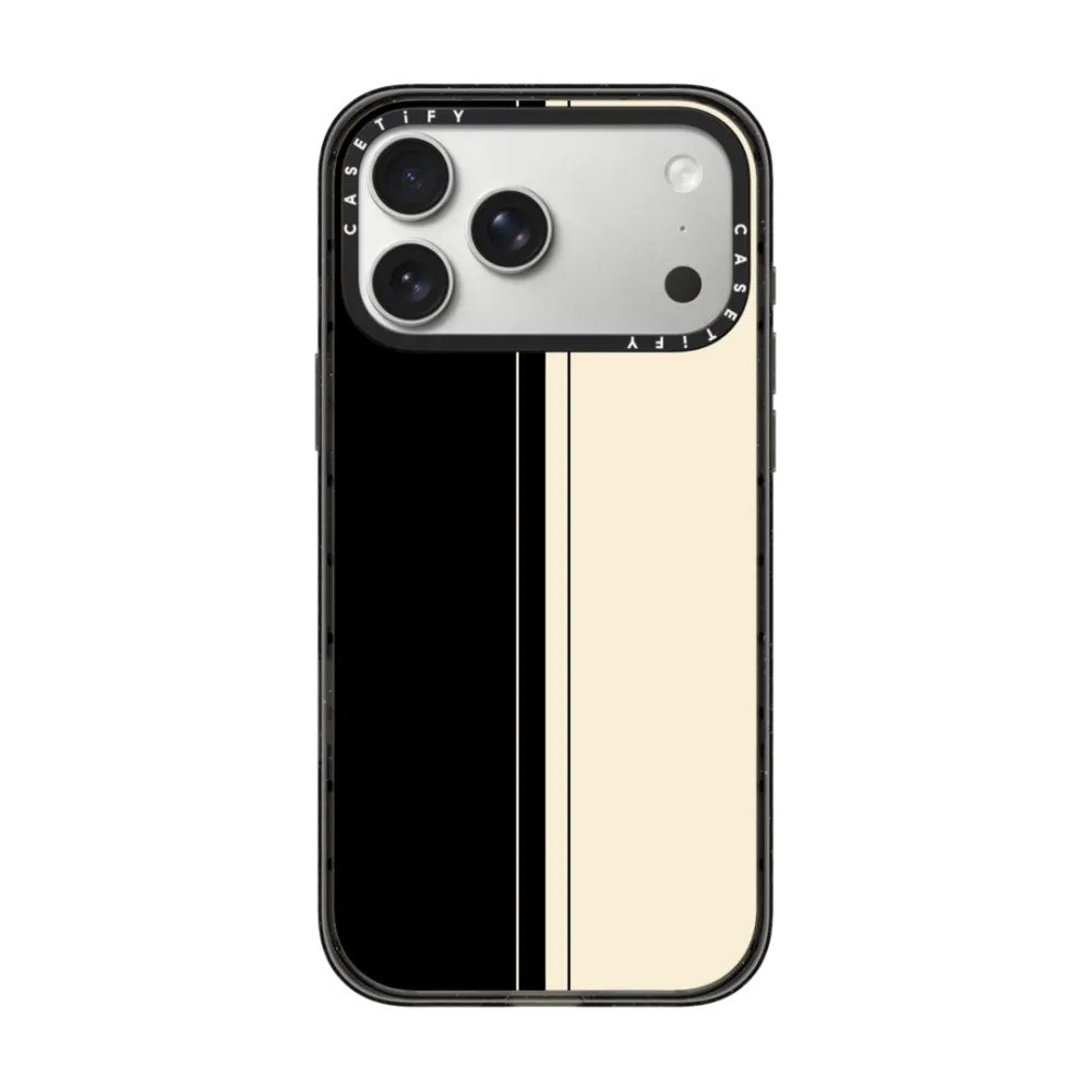 stripes black and beige｜手機殼