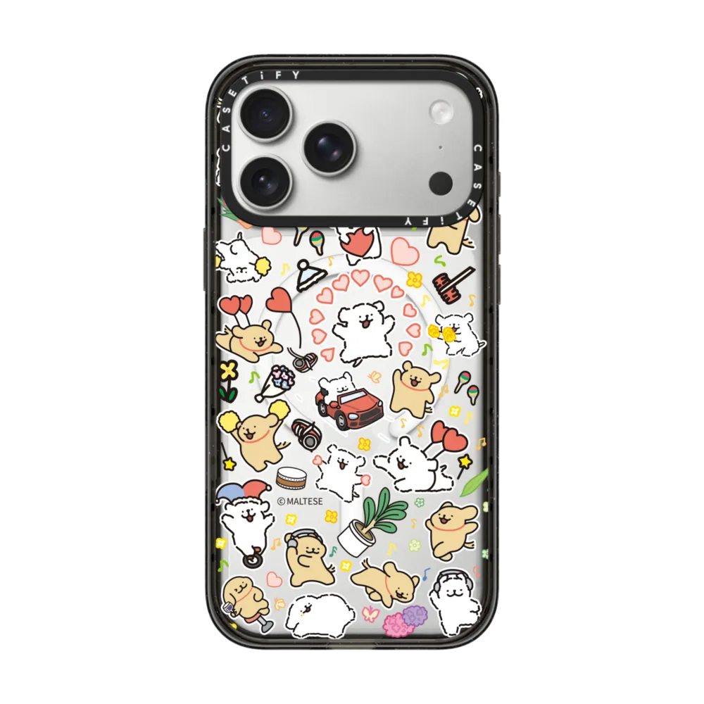 線條小狗 Maltese Stickermania Case｜手機殼