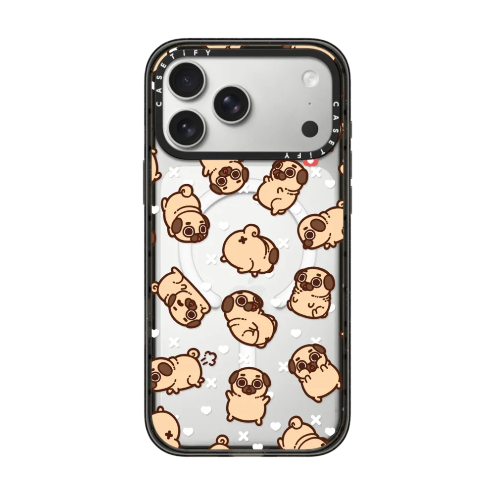 Puglie Pug Floating Pugs｜手機殼