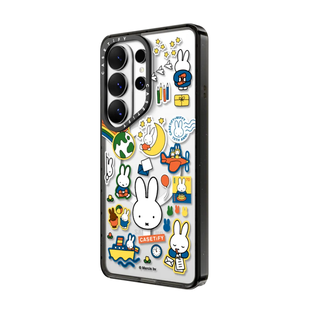 Miffy Postage Collage Sticker Case (Clear)｜三星手機殼