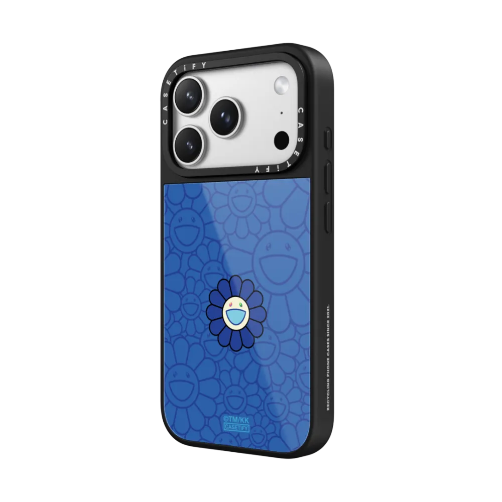 村上隆｜SUPERFLAT FLOWER PHONE CASE (BLUE)（晶釉款）｜手機殼