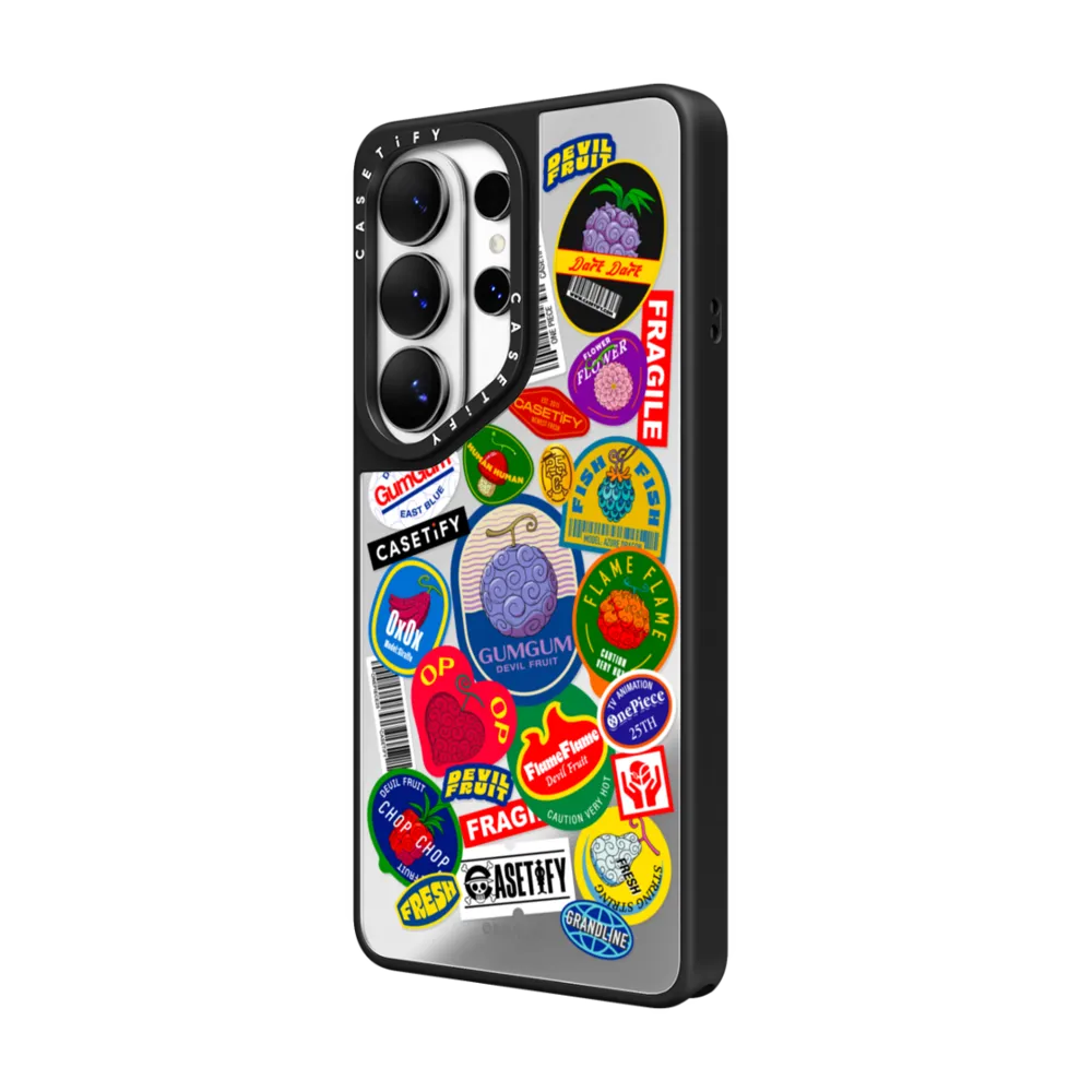 航海王 25 週年｜Devil Fruits Label Sticker Case｜三星手機殼