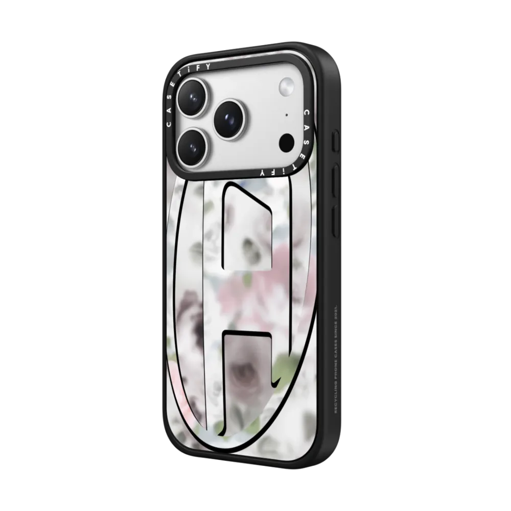 White Floral Oval D Case｜手機殼