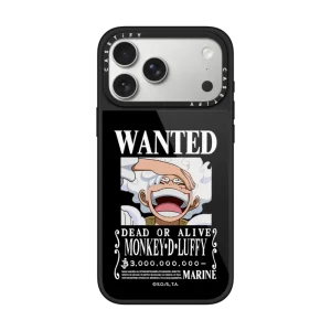 航海王 25 週年｜WANTED Luffy Case (Matte Black)｜手機殼