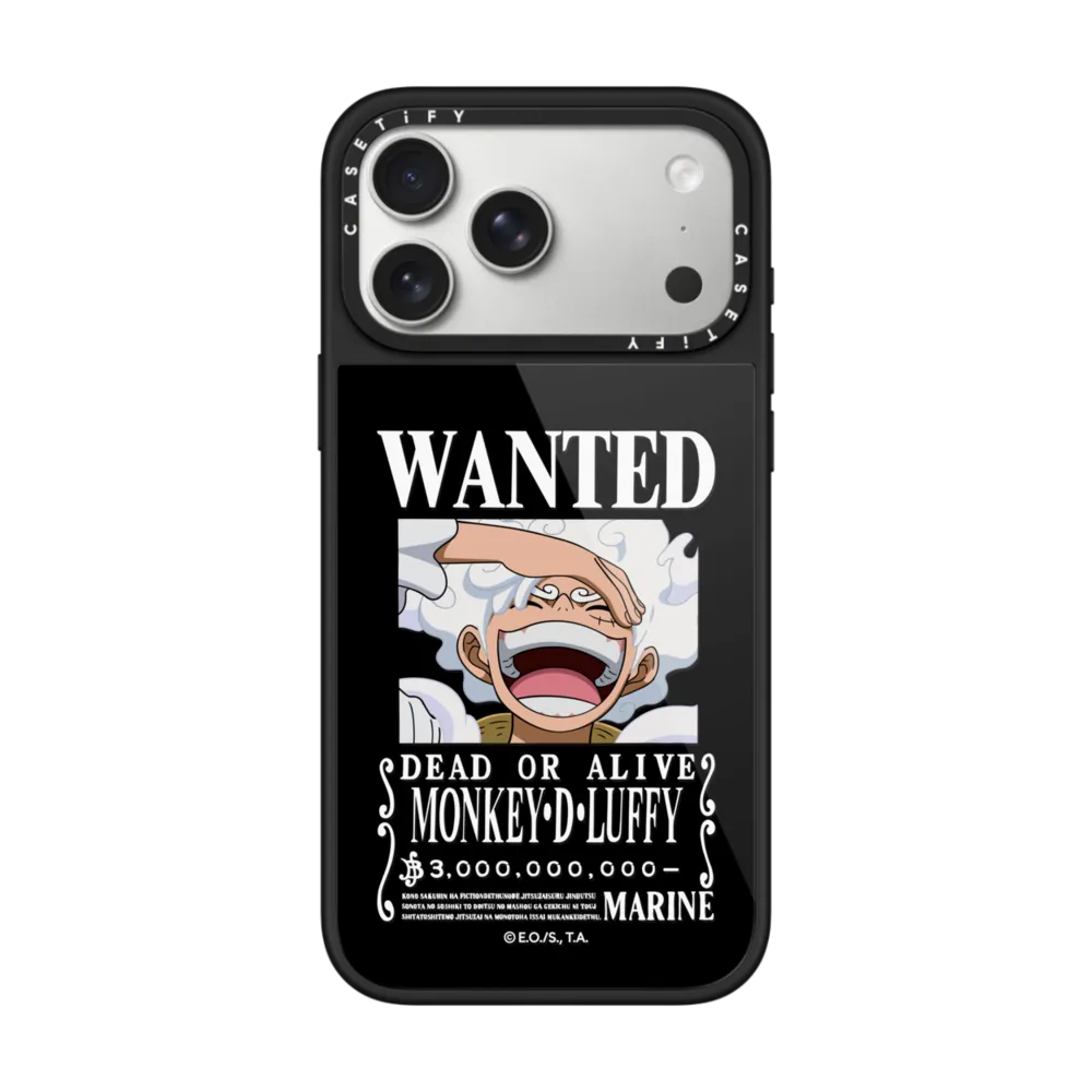 WANTED Luffy Case (Matte Black)｜手機殼