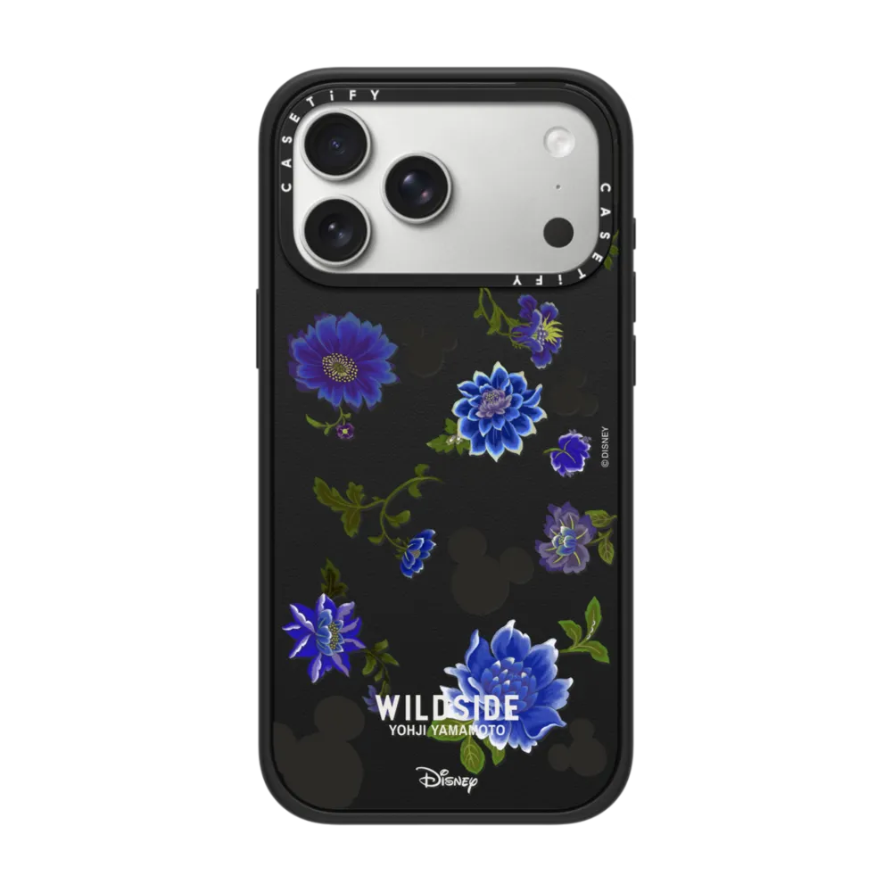 Mickey Mouse & Blue Flower Pattern Case｜手機殼