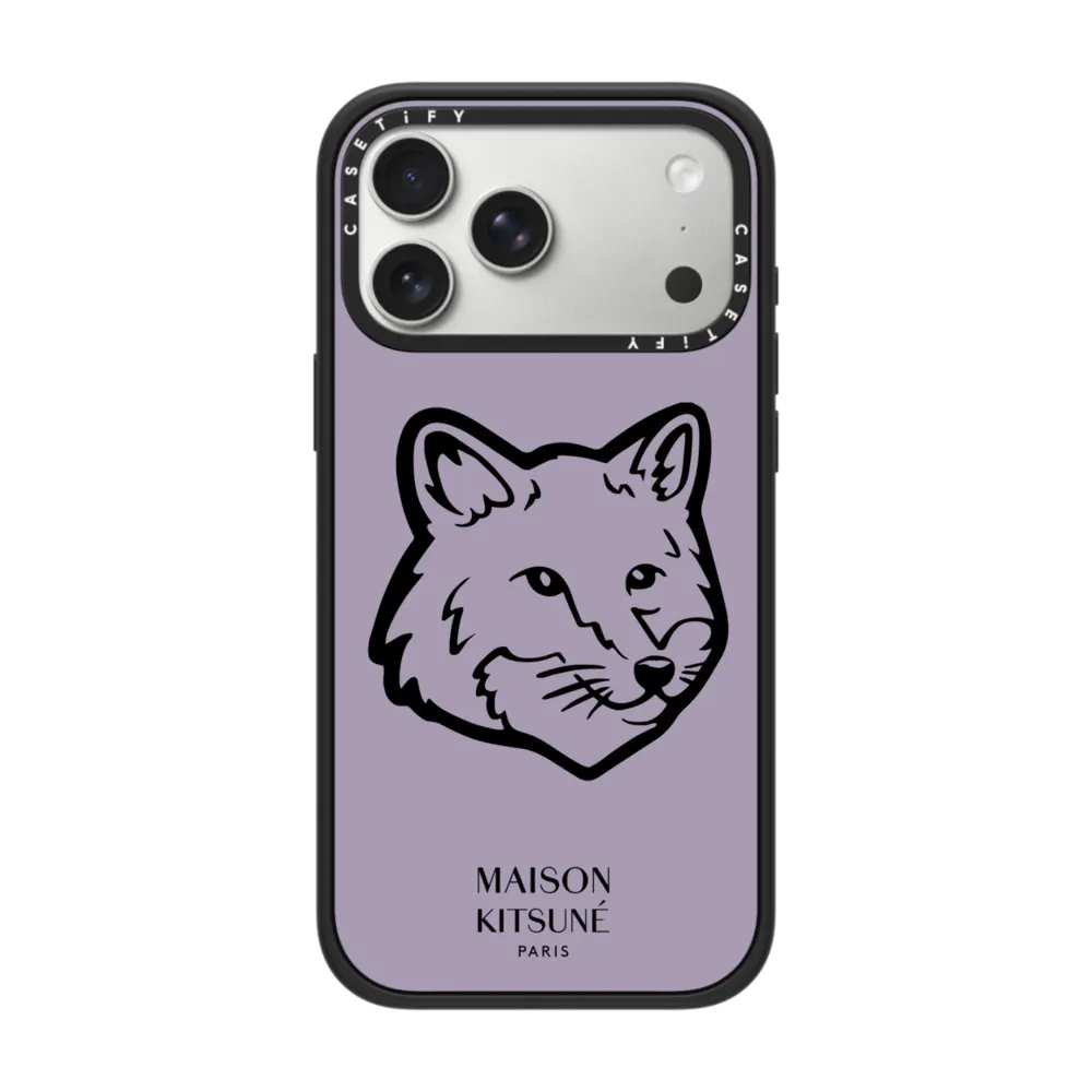 Maison Kitsuné Bold Fox Head Wisteria Purple Case｜手機殼