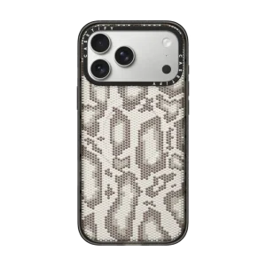 Beige Heart Snake Print｜手機殼
