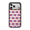 Tube Line Roundels Pattern Phone Case - Red & Blue Edition｜手機殼