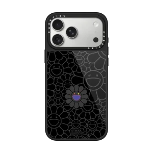 村上隆｜SUPERFLAT FLOWER PHONE CASE (BLACK)（晶釉款）｜手機殼