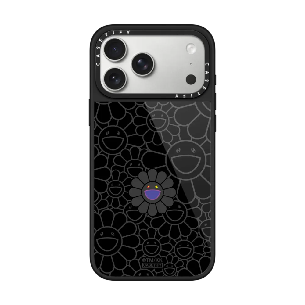 村上隆｜SUPERFLAT FLOWER PHONE CASE (BLACK)（晶釉款）