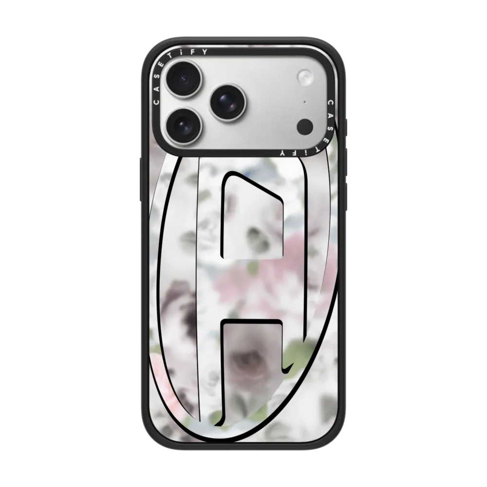 White Floral Oval D Case｜手機殼