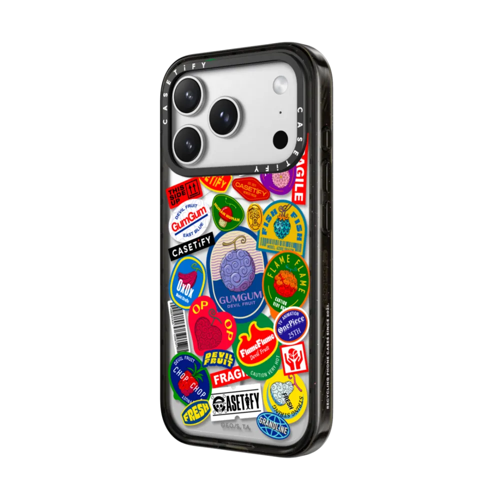 航海王 25 週年｜Devil Fruits Label Sticker Case｜手機殼